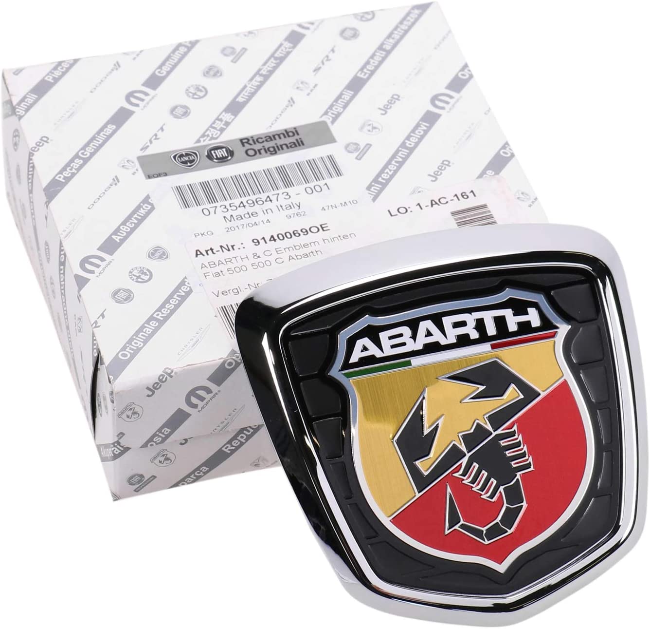 Genuine Abarth Badge, Tailgate - 500 Abarth - Abarth Tuning