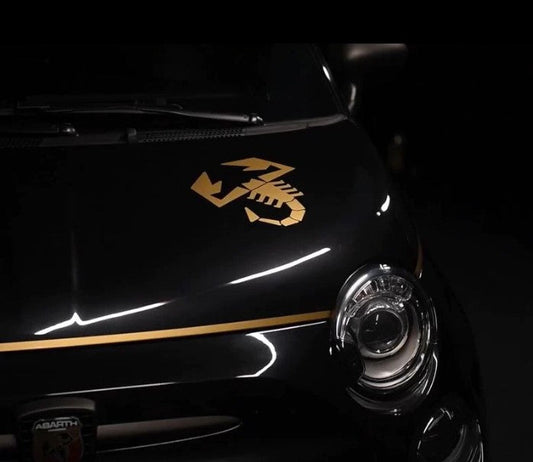 Genuine Abarth Bonnet Decal - 500 Abarth Scorpioneoro - Abarth Tuning