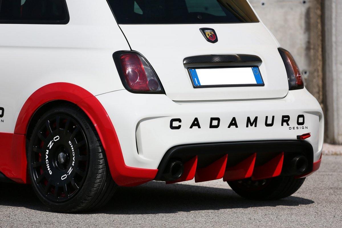 Abarth 500 Series 3 Rear Bumper Restyling & 70th Anniversario Style Diffuser - Cadamuro - Abarth Tuning