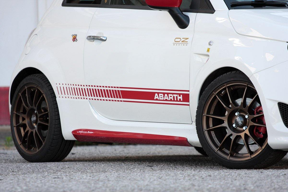 Abarth 500 / 595 / 695 Under Side Skirts Raw Not Painted - Cadamuro - Abarth Tuning