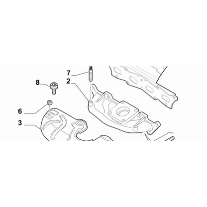 Genuine Abarth 1.4 Turbocharged Engines Reinforced Iron Exhaust Manifold - Abarth Tuning