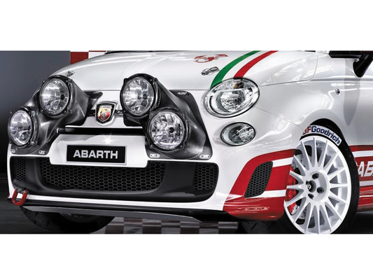 Abarth 500 Series 3 R3T Carbon Rally Pod Lights - Cadamuro - Abarth Tuning