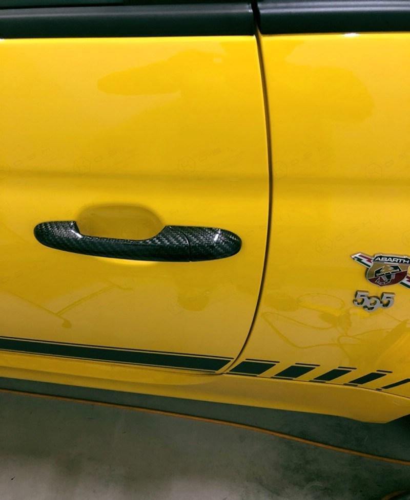 Abarth 500 / 595 / 695 Door Handles - Carbon Fibre - Abarth Tuning