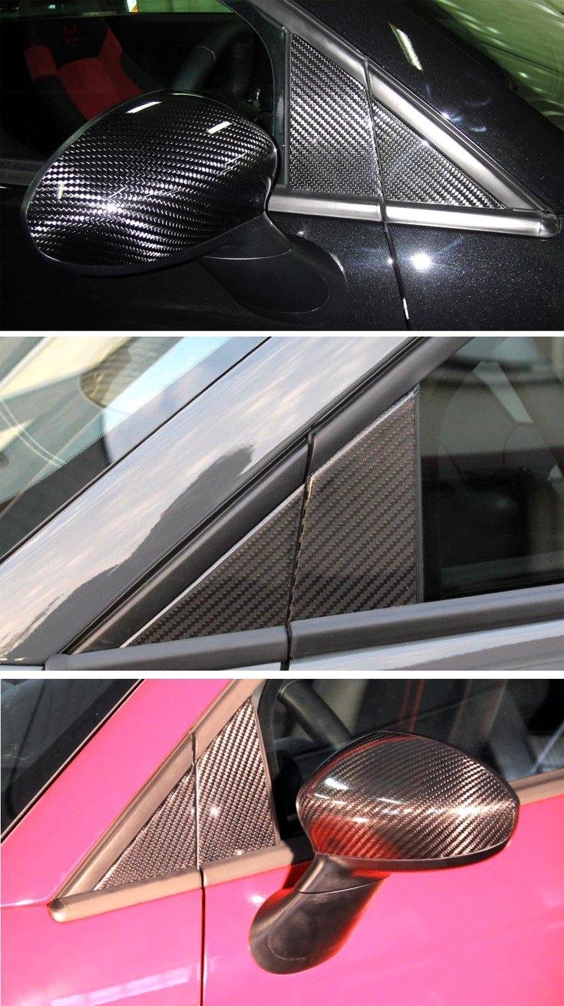 Abarth 500 / 595 / 695 Door Panels / B Pillar - Carbon Fibre - Abarth Tuning