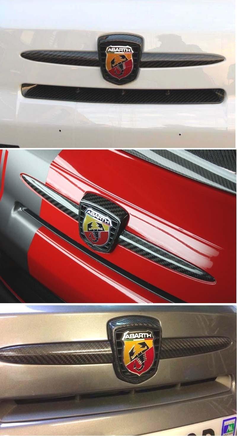 Abarth 500 / 595 / 695 Front Logo Intake - Carbon Fibre - Abarth Tuning