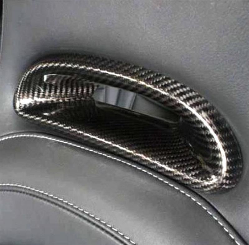 Abarth 500/595 Headrest Insert - Carbon Fibre - Abarth Tuning