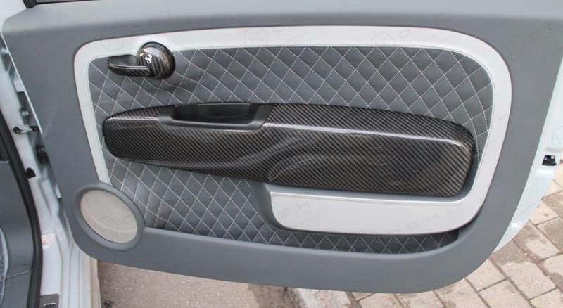 Abarth 500/595 Internal Door Covers - Carbon Fibre - Abarth Tuning