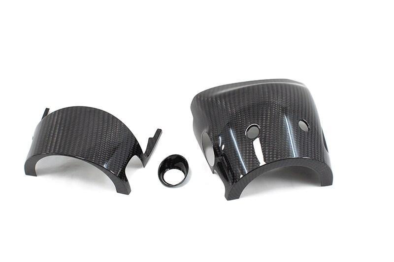 Abarth 500/595 Steering Wheel Shroud - Carbon Fibre - Abarth Tuning