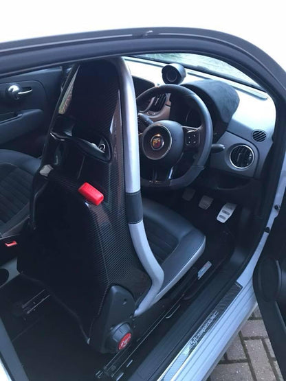 Abarth 500 / 595 / 695 Sabelt Seat Cover Shell Set - Carbon Fibre - Abarth Tuning