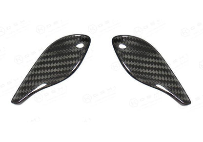 Abarth 595 Steering Wheel Thumb Grips Cover - Carbon Fibre - Abarth Tuning