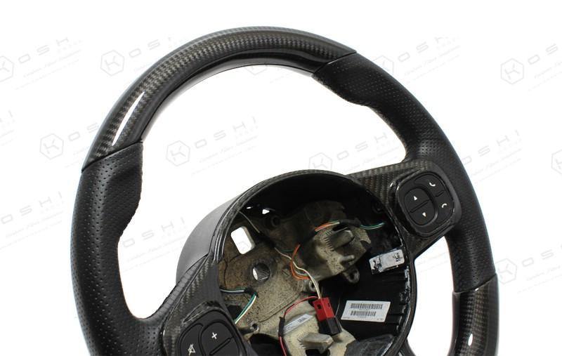 Abarth 595 2016> Upper Part Steering Wheel Cover - Carbon Fibre - Abarth Tuning