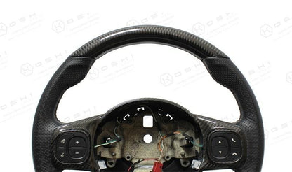 Abarth 595 2016> Upper Part Steering Wheel Cover - Carbon Fibre - Abarth Tuning