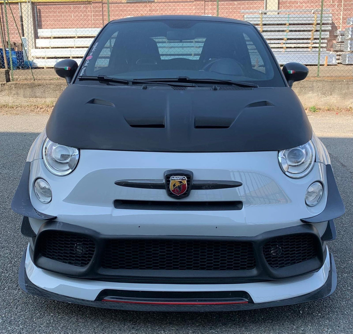 CHD Tuning x Pista Performance ˜Cattivo" Angry Vented Bonnet/Hood for Abarth 500/595/695 - Abarth Tuning