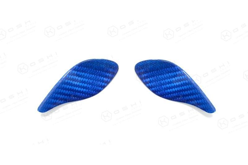 Abarth 595 Steering Wheel Thumb Grips Cover - Carbon Fibre - Abarth Tuning