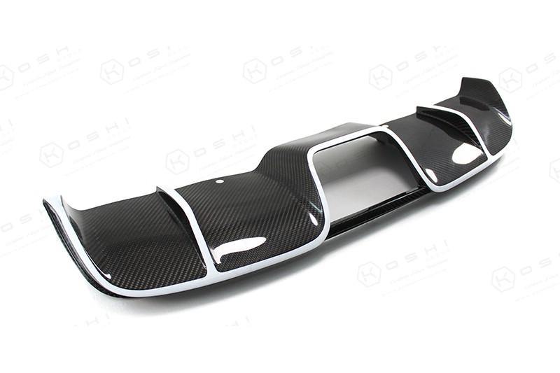 Abarth 500/595 Central Exhaust Diffuser - Carbon Fibre - Abarth Tuning