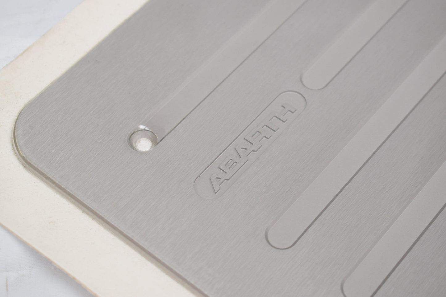 Genuine Abarth Aluminium Front Foot Plate - 500 Abarth Biposto - Abarth Tuning