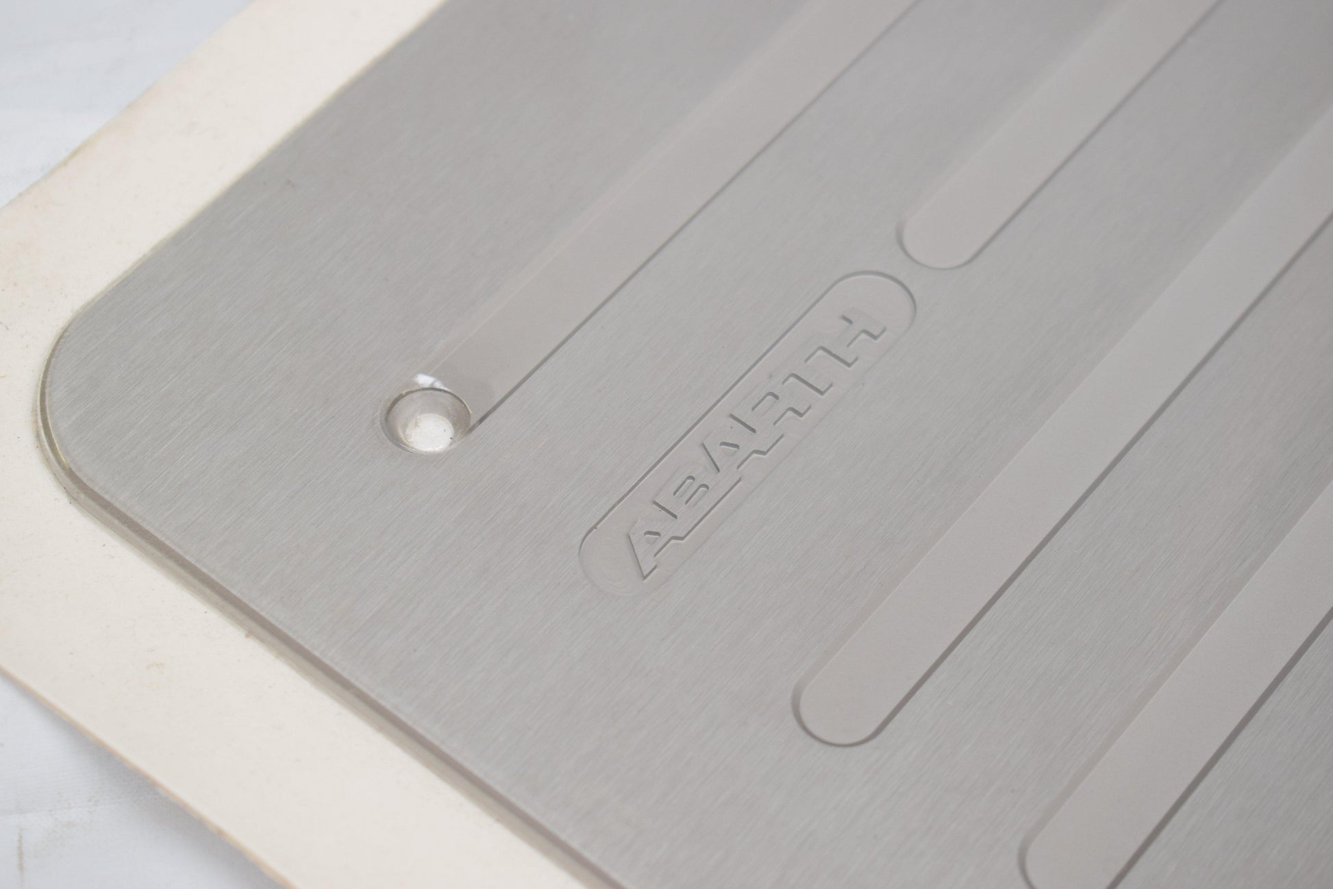 Genuine Abarth Aluminium Front Foot Plate - 500 Abarth Biposto - Abarth Tuning