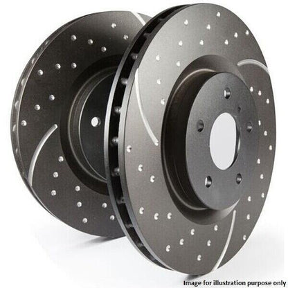 EBC GD Series Slotted And Dimpled Sport Discs (Pair) To Fit Rear for Abarth Punto Evo - Abarth Tuning