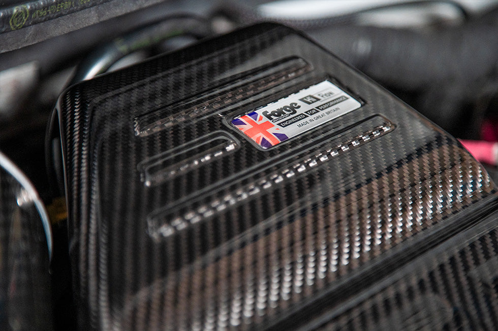 Forge Motorsport Carbon Fibre Engine Cover for Abarth 500 / 595 / 695 - Abarth Tuning