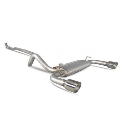 Scorpion Exhausts Non-Resonated Cat Back System for Abarth 500/595 IHI Turbo - Silver Tips - Abarth Tuning