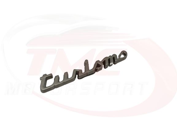 Abarth Turismo Matte/Shiny Silver Badge 7 cm x 0.5 cm