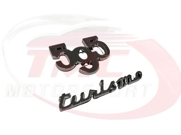 Abarth 595 Turismo Badge Shiny Silver - OLD STOCK REDUCED TO CLEAR - Abarth Tuning