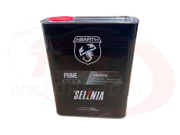 Genuine Abarth Selenia 5W40 2L Engine Oil for Abarth 1.4 Multiair Engine Punto Evo, 124 Spider - Abarth Tuning