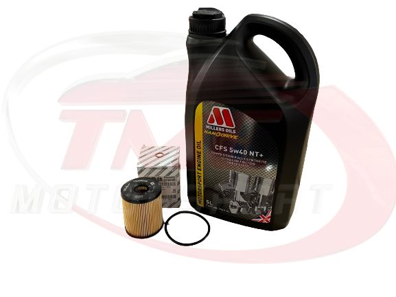 Abarth 500/595/695 Millers Oils NanoDrive CFS 10W50 NT+ Fully Synthetic Engine Oil Pack w/ Oil Filter