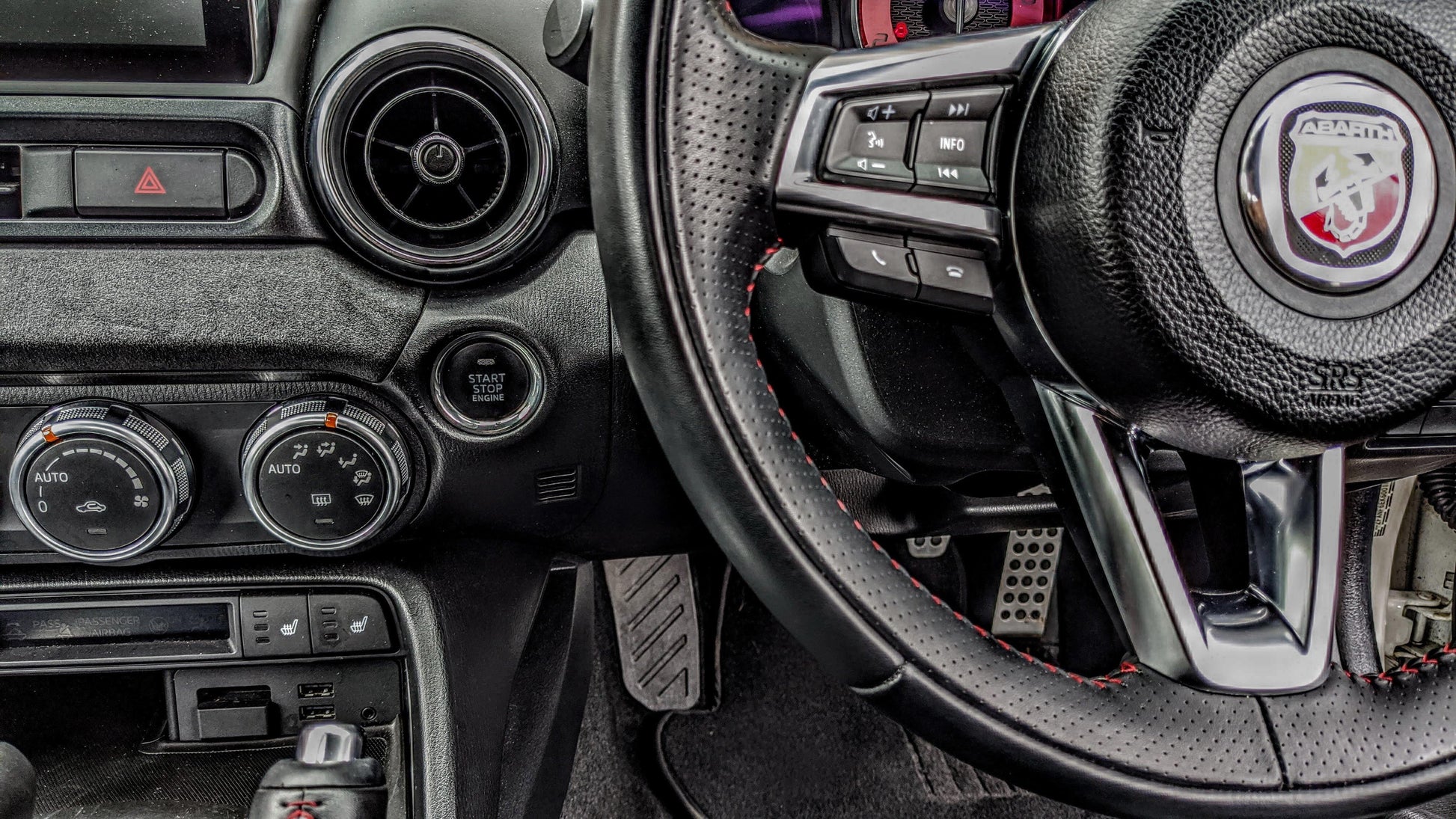 Abarth 124 Spider Stop / Start Button Surround - Abarth Tuning
