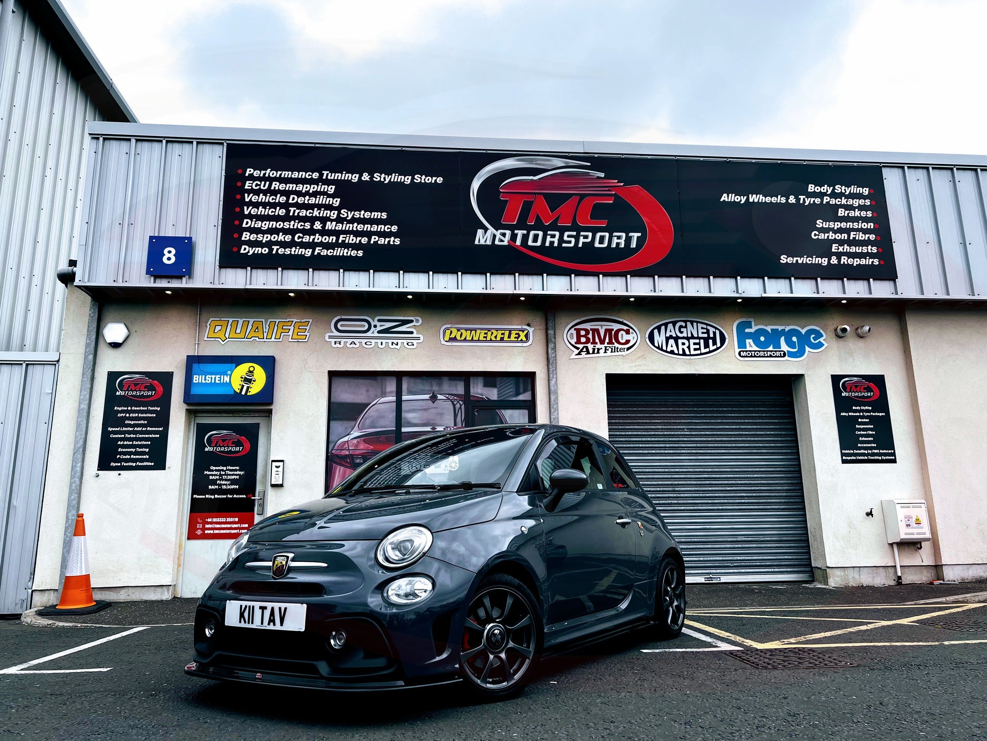 Abarth 595 Series 4 Rear Spats - Triple R Composites - Abarth Tuning
