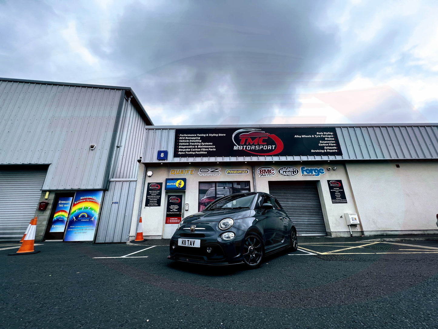 Abarth 595 Series 4 Rear Spats - Triple R Composites - Abarth Tuning