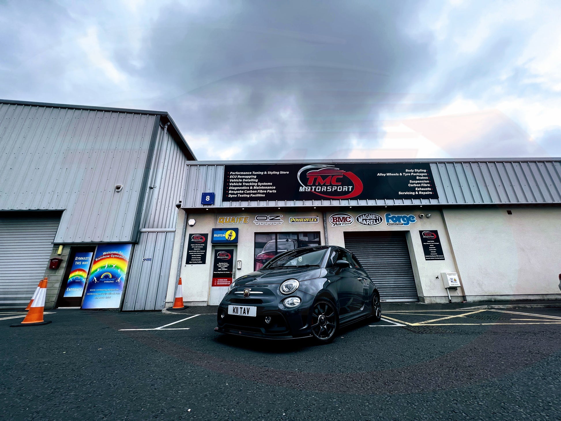 Abarth 595 Series 4 Rear Spats - Triple R Composites - Abarth Tuning