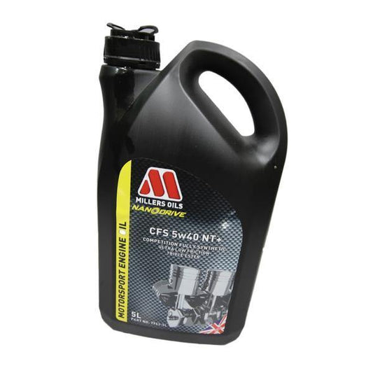 Millers Oils CFS 5W40 NT+ Motorsport Engine Oil 5L - Abarth Tuning