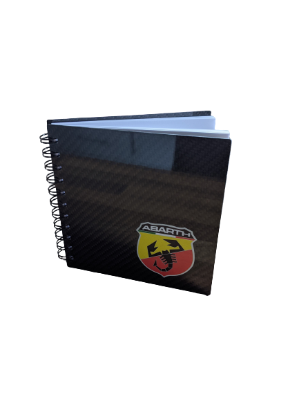 Abarth Inspired Carbon Fibre Notebook - Abarth Tuning