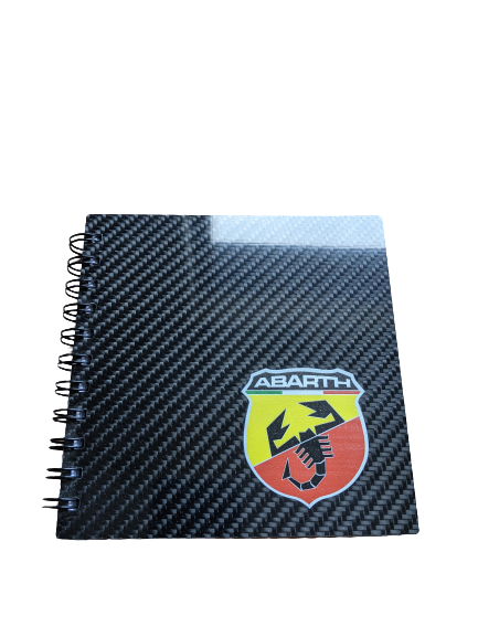 Abarth Inspired Carbon Fibre Notebook - Abarth Tuning