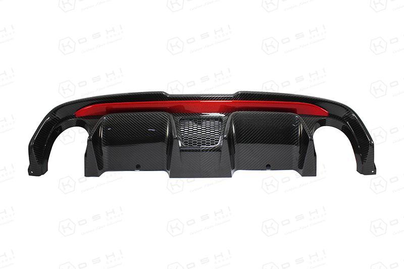 Abarth 500 Double Exhaust Diffuser 595 Style - Carbon Fibre - Abarth Tuning