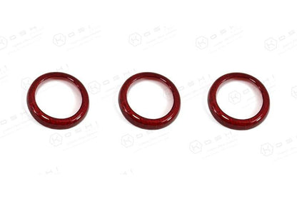 Abarth 500 / 595 / 695 Dashboard Buttons Trim - Carbon Fibre - Abarth Tuning