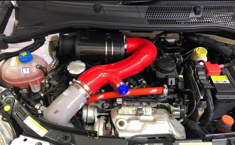 Abarth 500 / 595 / 695 Replica Biposto Intake TMC Motorsport Silicone Hose (Use with BMC OTA) - Abarth Tuning