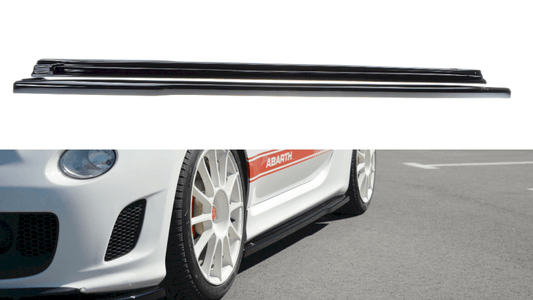 MAXTON DESIGN SIDE SKIRTS SPLITTERS FIAT 500 MK1 ABARTH (2008-2016) - Abarth Tuning