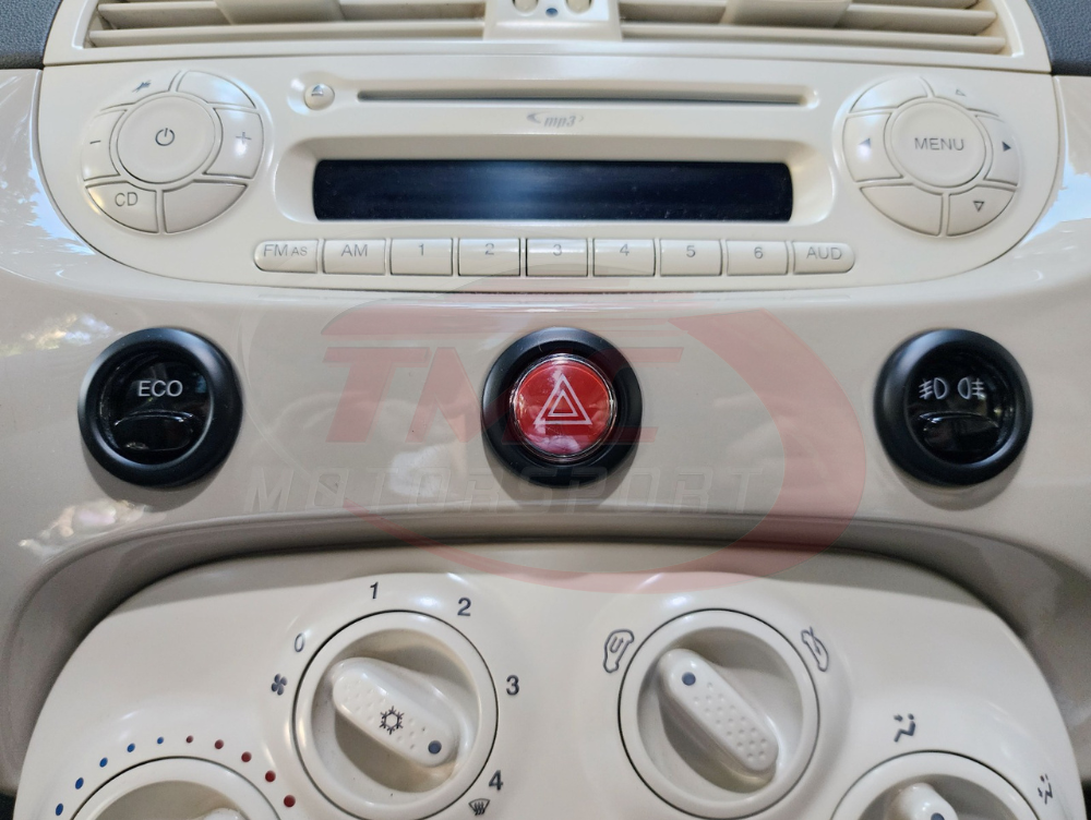 Abarth 500 / 595 / 695 Dashboard Button Surrounds - Various Options - Abarth Tuning