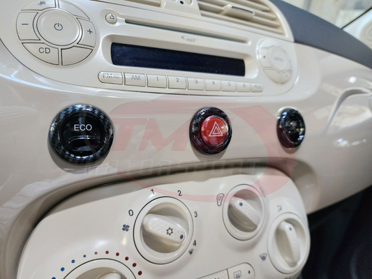 Abarth 500/595/695 Dashboard Button Surrounds - Multiple Options