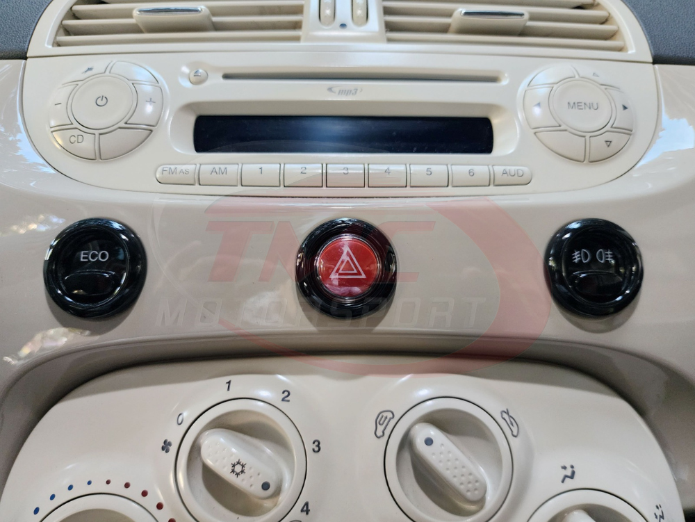 Abarth 500 / 595 / 695 Dashboard Button Surrounds - Various Options - Abarth Tuning