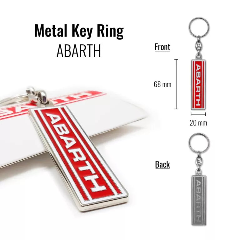 Abarth Metal Writing Keyring