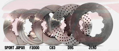 Abarth 500/595/695 Brembo Calliper Bespoke 2-piece Front Brake Discs - TAROX