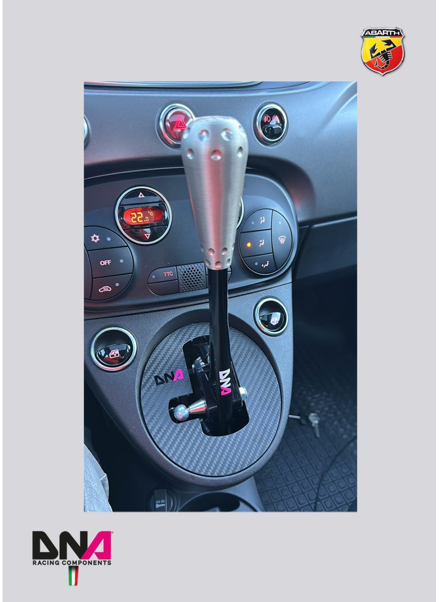Abarth 500 / 595 / 695 Carbon Fibre Adjustable Short Shifter Cover Kit - DNA RACING - Abarth Tuning