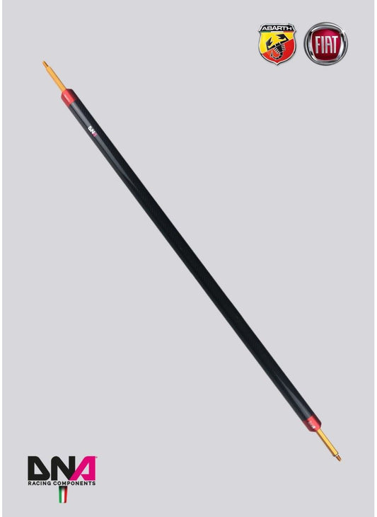 Abarth 500 / 595 / 695 Carbon REAR STRUT BAR WITHOUT TIE RODS KIT WITHOUT REAR SEAT REMOVAL - DNA RACING - Abarth Tuning