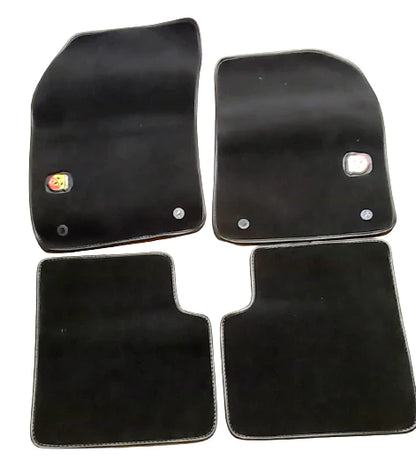 Genuine Abarth Carpet Mat Set - 500 Abarth (RHD Auto)