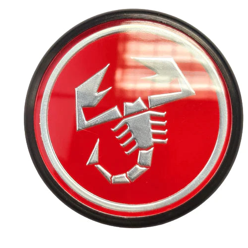 Genuine Abarth Centre Cap, Red - 500 Tributo Ferrari - Abarth Tuning