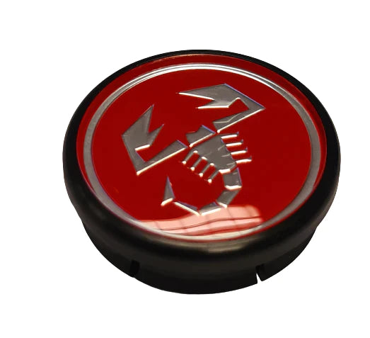 Genuine Abarth Centre Cap, Red - 500 Tributo Ferrari - Abarth Tuning
