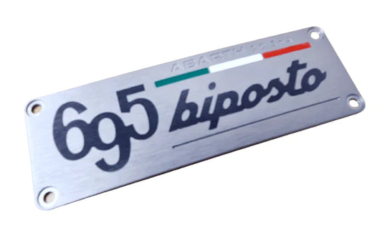 Genuine Abarth "695 Biposto" Dashboard Plate